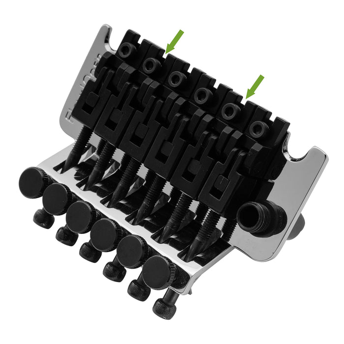 Application of musiclily pro individual 10 8mm medium saddle guitar ab 2nd 5th string saddle for floyd rose original special locking tremolo bridge mx2582p