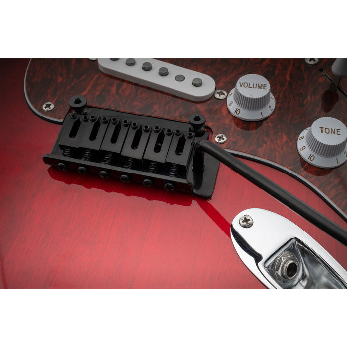 Application of musiclily pro 52 5mm 2 point modern style saddles guitar tremolo bridge with 40mm solid brass block for squier strat style electric guitar mx2585p