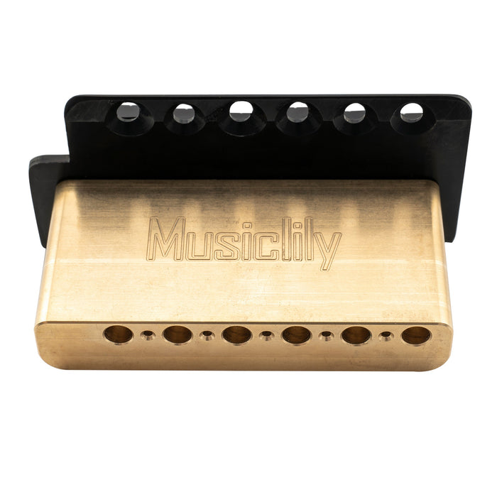 musiclily pro 52 5mm 6 screw modern style saddles guitar tremolo bridge with 36mm solid brass block for squier strat style electric guitar mx2590p details