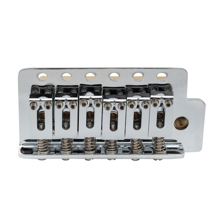 musiclily pro 52 5mm 6 screw modern style saddles guitar tremolo bridge with 40mm brass block for squier strat style electric guitar mx2591p, gold