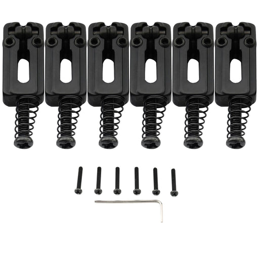 musiclily pro 10 8mm modern style zinc alloy roller saddles for imported strat tele style electric guitar mx2598 6p