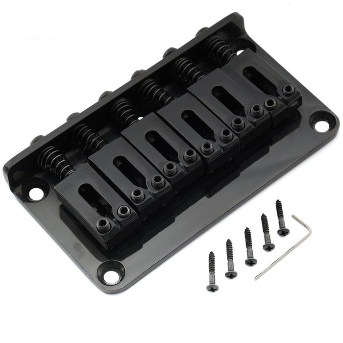 musiclily pro 52 5mm2 1 16 inch modern hardtail fixed bridge for strat tele style electric guitar mx2603p