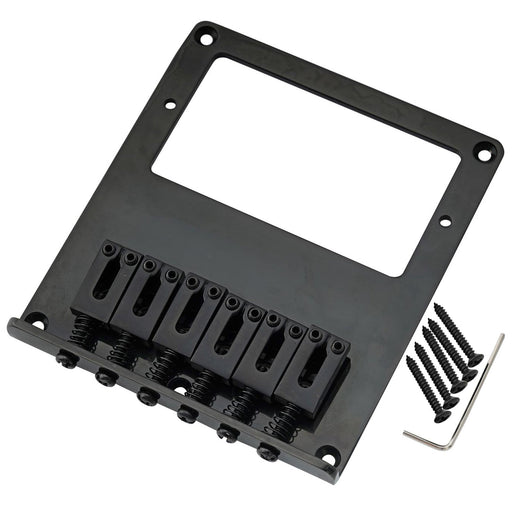 musiclily pro 54mm modern humbucker guitar bridge with zinc alloy 6 saddle and steel plate for tele style electric guitar mx2609p