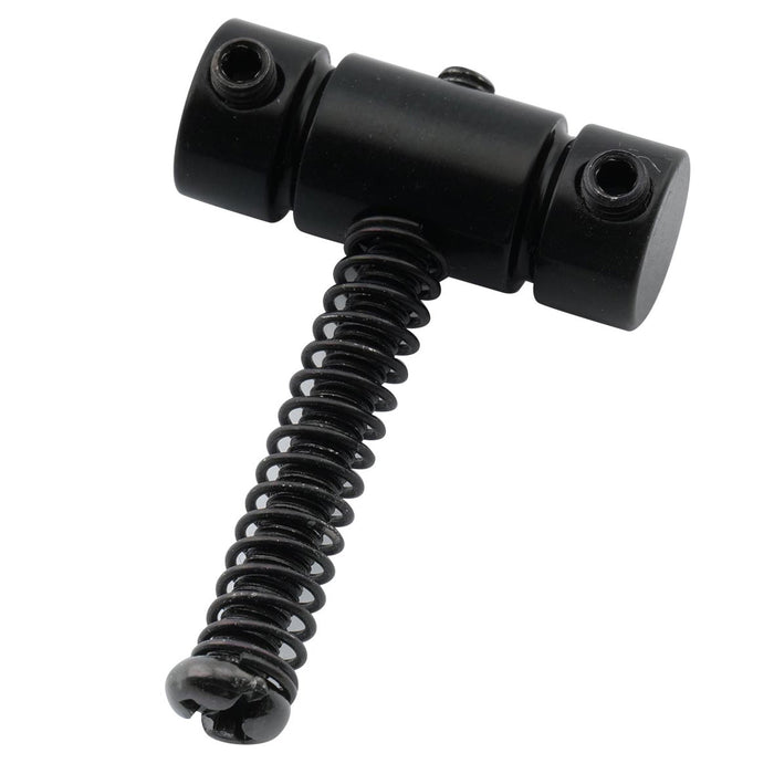 detail of musiclily pro 21mm standard barrel steel saddle for fender squier tele style electric guitar mx2614 3p