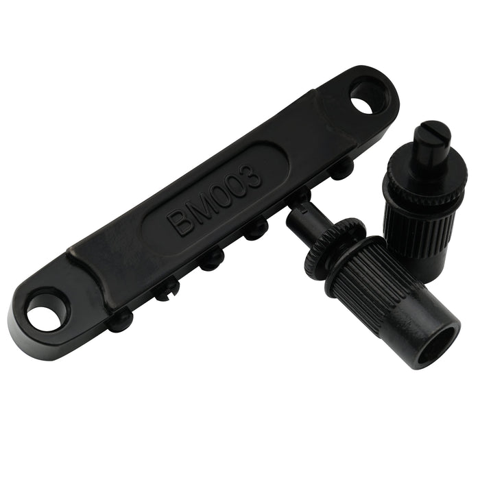 detail of musiclily pro 52mm string spacing tune o matic bridge wide body lp bridge for epiphone lp sg style electric guitar mx2615p