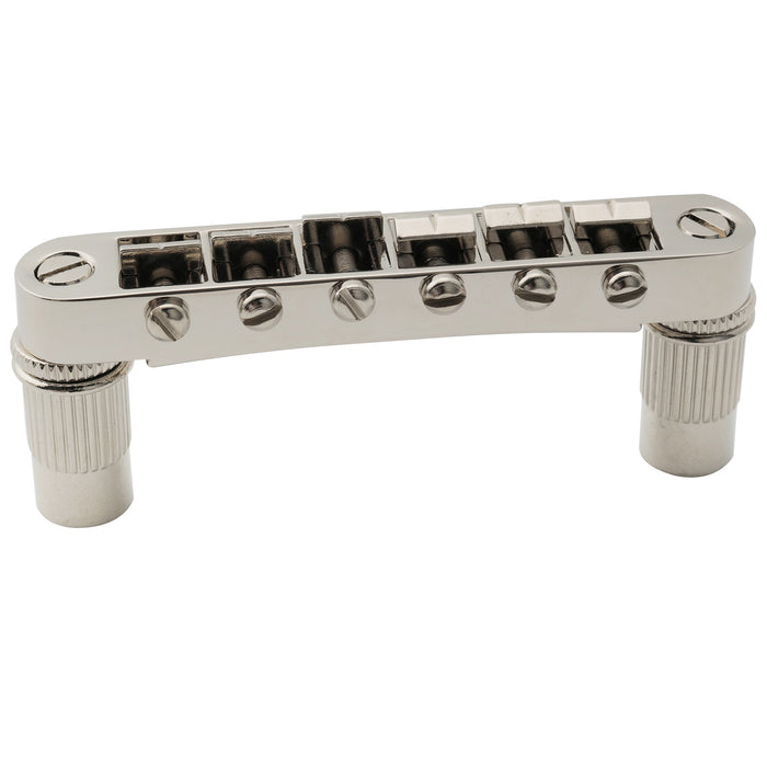 musiclily pro 52mm string spacing tune o matic bridge wide body lp bridge for epiphone lp sg style electric guitar mx2615p, nickel