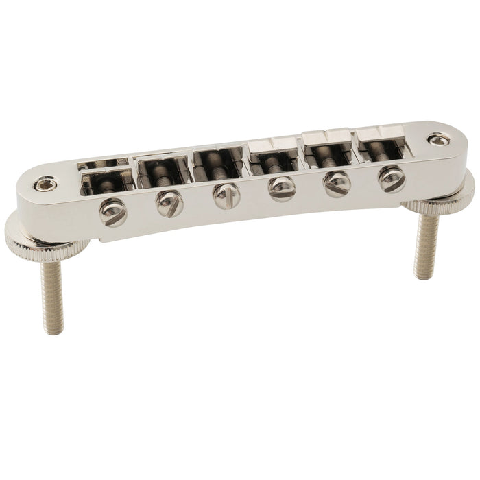 musiclily pro 52mm string spacing abr 1 tune o matic bridge wide body lp bridge for epiphone lp sg style electric guitar mx2616p, nickel