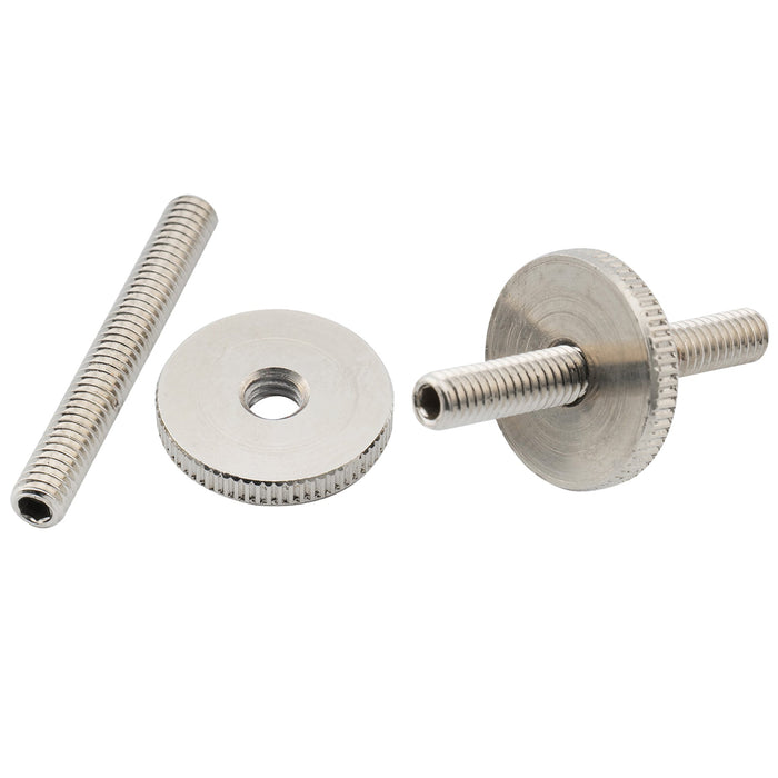 Musiclily Pro 10.4mmピッチ ローラーサドル ABRタイプ Tune-o-maticチューンオートマチックブリッジ M4ポスト LPスタイルなエレキギター用 ブラック