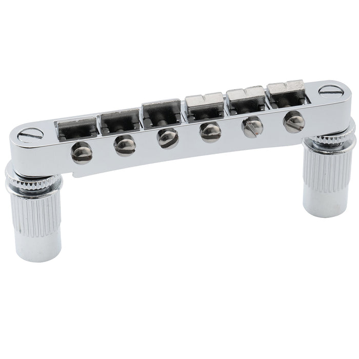 musiclily pro 52mm tune o matic bridge for epiphone lp sg style electric guitar mx2618p, chrome