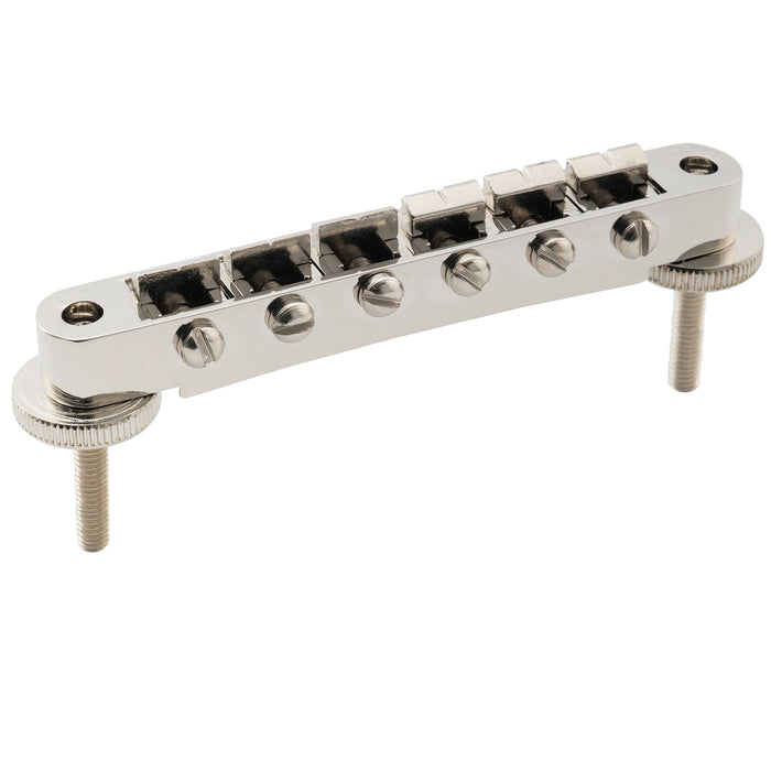 musiclily pro 52mm abr 1 tune o matic bridge for epiphone lp sg style electric guitar mx2619p, nickel