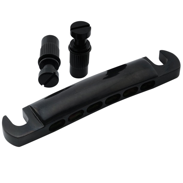 Part of musiclily pro 52 5mm string spacing 12 string stop tailpiece for epiphone lp sg style guitar mx2622p