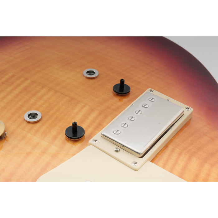 Application of musiclily pro metric sized nashville style tune o matic bridge m4 mounting stud and bushing for epiphone lp style guitar mx2624 2p