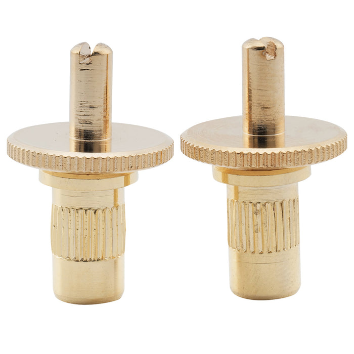 musiclily pro metric sized nashville style tune o matic bridge m4 mounting stud and bushing for epiphone lp style guitar mx2624 2p, gold