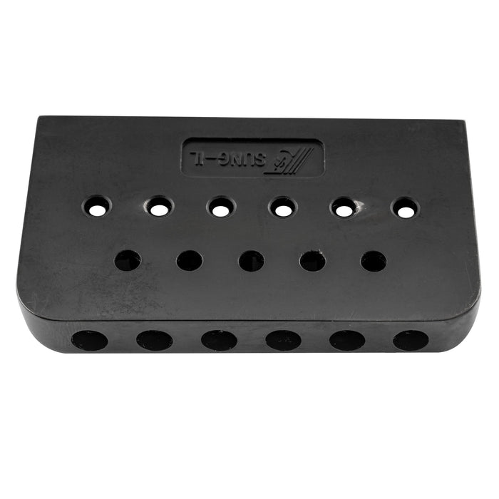 Part of musiclily pro 52 5mm2 1 16 inch string spacing modern style saddle hardtail fixed bridge non tremolo bridge for strat tele style electric guitar mx2625p