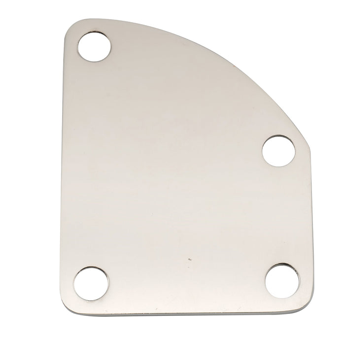Part of musiclily pro heavy duty steel curved cutaway semi round neck plate 4 hole neck joint board for guitar bass mx2631p