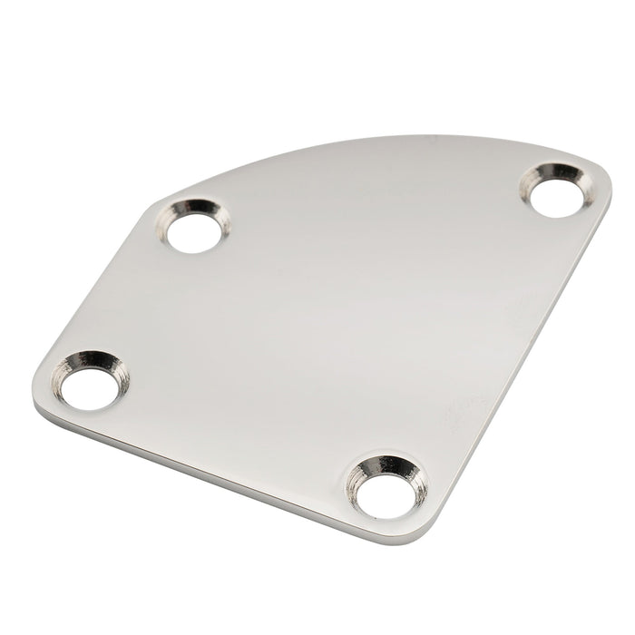 musiclily pro heavy duty steel curved cutaway semi round neck plate 4 hole neck joint board for guitar bass mx2631p details