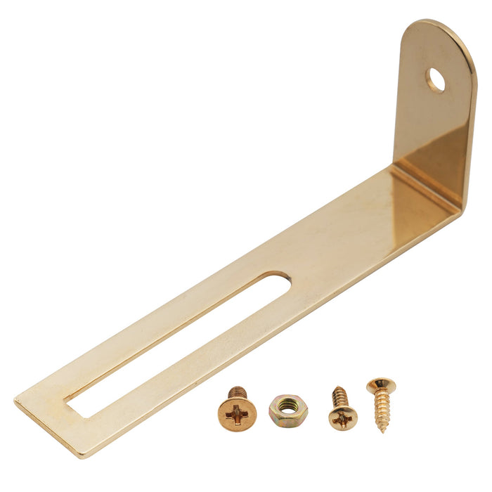 musiclily pro steel pickguard mounting bracket support for epiphone lp style electric guitar mx2632p, gold