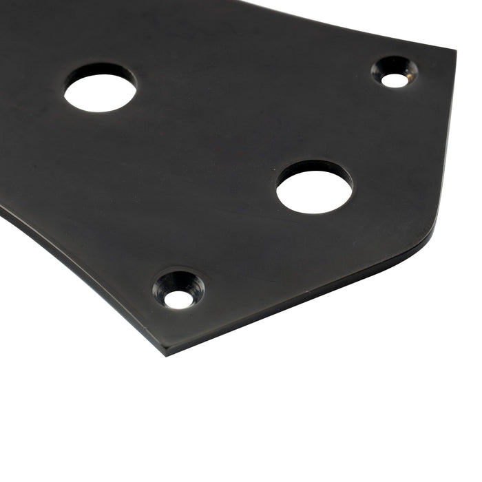detail of musiclily pro steel 4 hole jazz bass control plate for jb style electric bass mx2636p