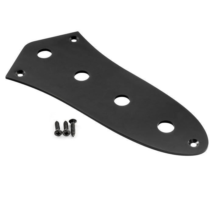musiclily pro steel 4 hole jazz bass control plate for jb style electric bass mx2636p