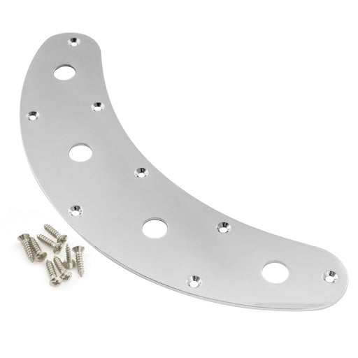 musiclily pro steel 4 hole bass control plate for music man style electric bass mx2638p