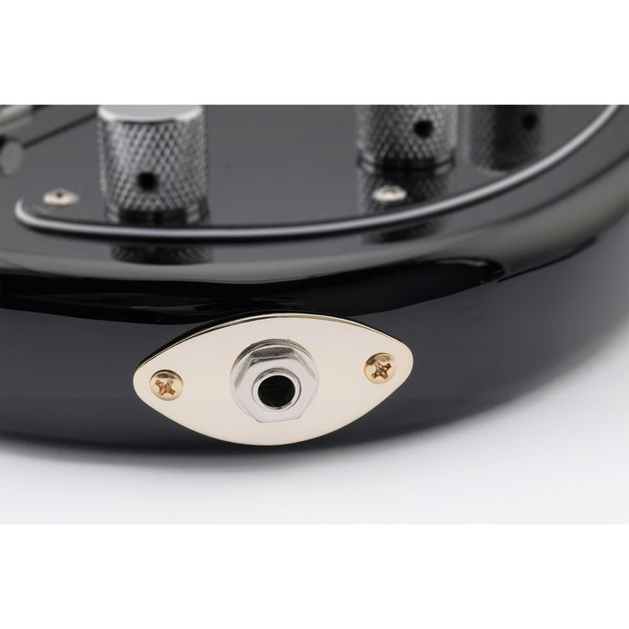Application of musiclily pro steel curved oval jack plate for electric guitar bass mx2642p