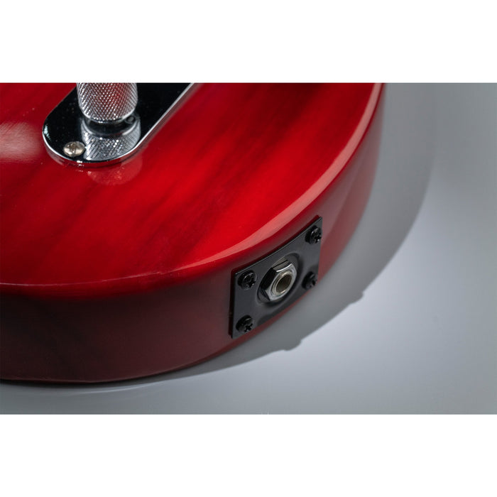 Application of musiclily pro steel curved recessed rectangle jack socket plate 10mm hole for electric guitar bass mx2644p