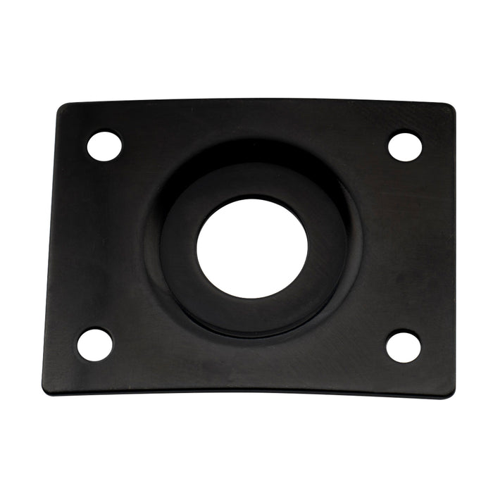 musiclily pro steel curved recessed rectangle jack socket plate 10mm hole for electric guitar bass mx2644p