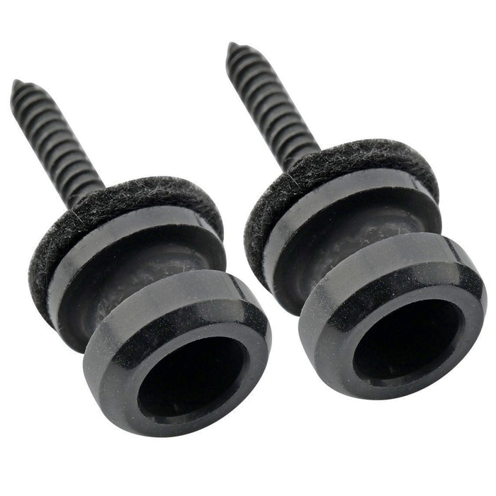 musiclily pro 12mm steel strap button end pins for acoustic electric guitar mx2700 2p, black