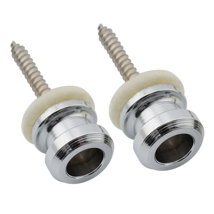 musiclily pro 12mm steel strap button end pins for acoustic electric guitar mx2700 2p, chrome