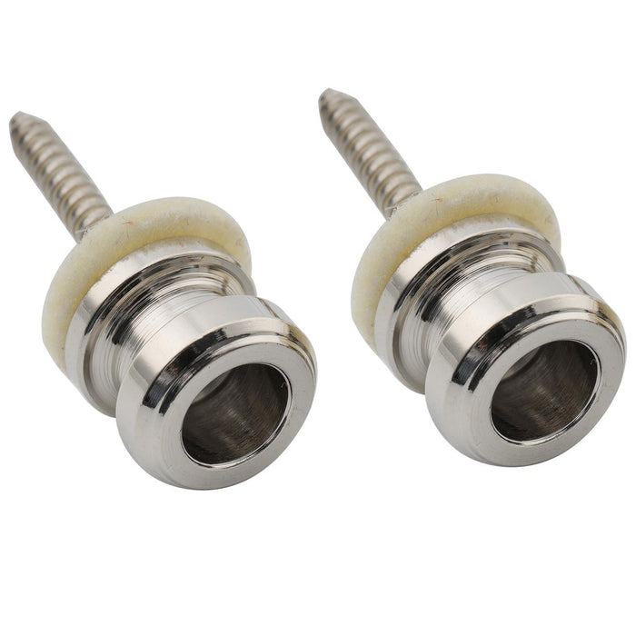 musiclily pro 12mm steel strap button end pins for acoustic electric guitar mx2700 2p, nickel
