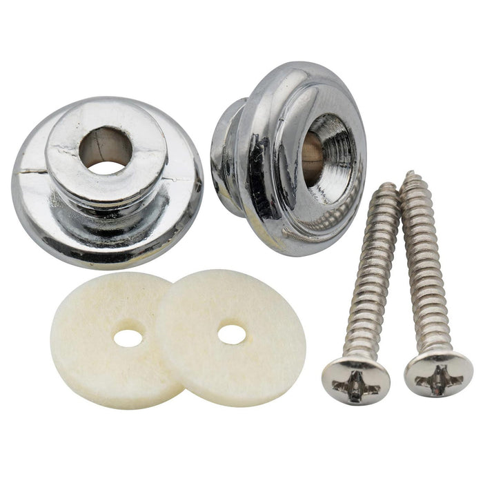 Part of musiclily pro 17mm large round steel strap button end pins for acoustic electric guitar mx2704 2p