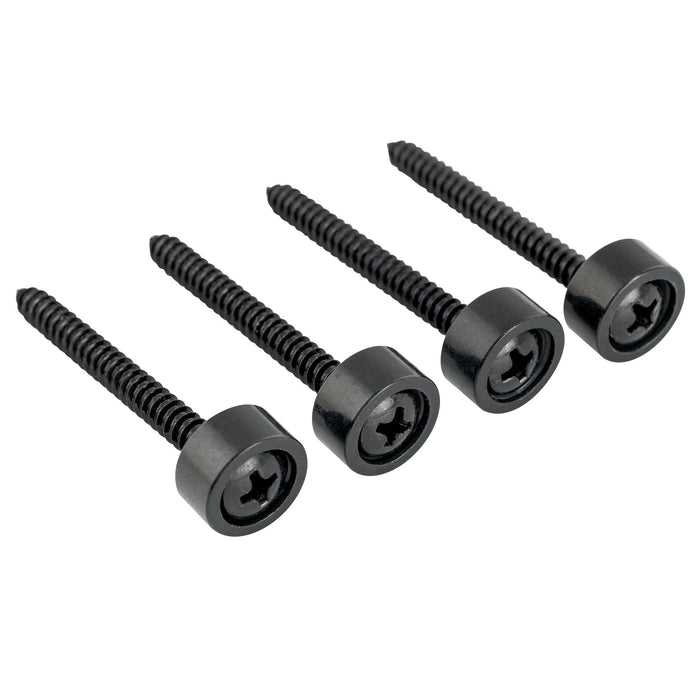 musiclily pro 12mm steel guitar neck mounting ferrules neck joint bushings and bolts for electric guitar bass mx2705 4p, black