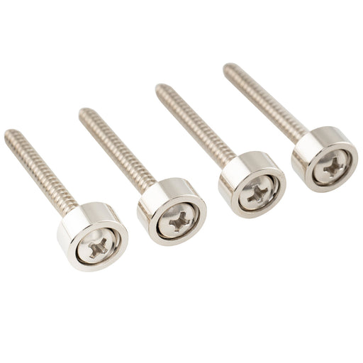 musiclily pro 12mm steel guitar neck mounting ferrules neck joint bushings and bolts for electric guitar bass mx2705 4p