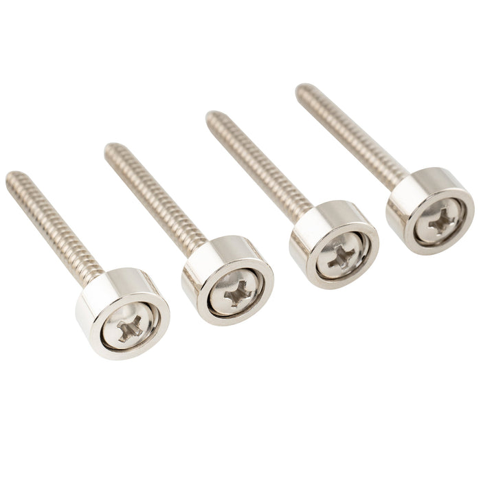 musiclily pro 12mm steel guitar neck mounting ferrules neck joint bushings and bolts for electric guitar bass mx2705 4p