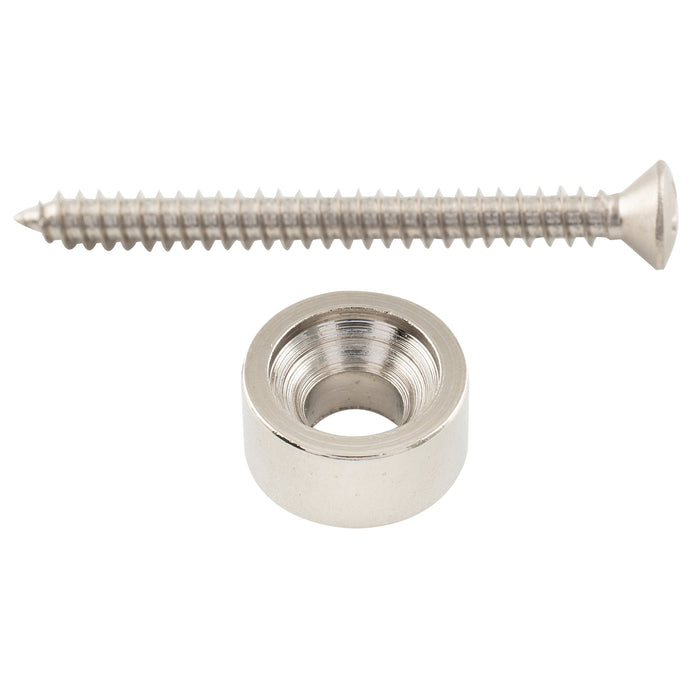 detail of musiclily pro 12mm steel guitar neck mounting ferrules neck joint bushings and bolts for electric guitar bass mx2705 4p