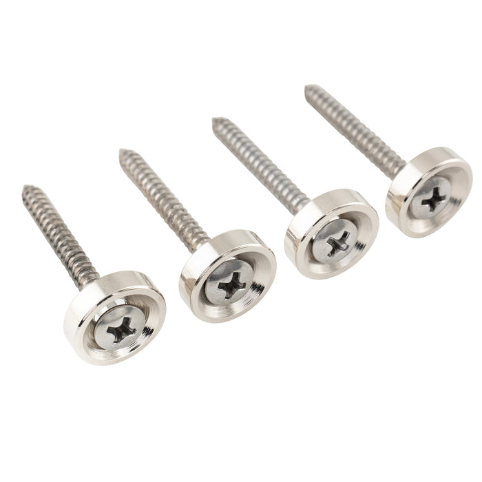 musiclily pro 15mm steel guitar neck joint ferrules bushings and bolts for electric guitar bass mx2707 4p, nickel