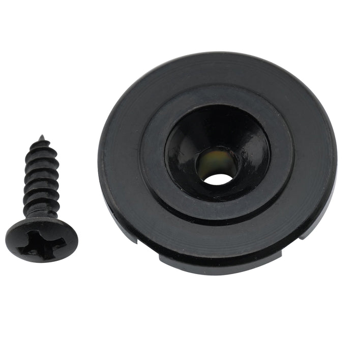 musiclily pro steel 19mm round slotted string retainer guide tree for electric bass mx2709p, black