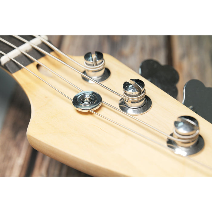 Musiclily Pro Steel 19 mm runder Saitenhalter mit Schlitz, Führungsbaum für E-Bass