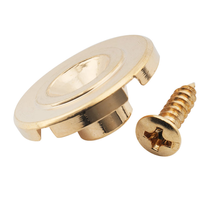 detail of musiclily pro steel 19mm round slotted string retainer guide tree for electric bass mx2709p