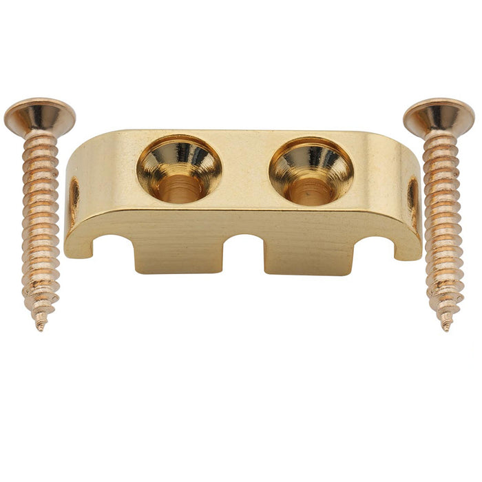 musiclily pro 25mm brass string retainer guide tree for 5 string electric bass mx2710p, gold