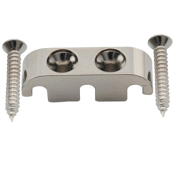 musiclily pro 25mm brass string retainer guide tree for 5 string electric bass mx2710p, nickel