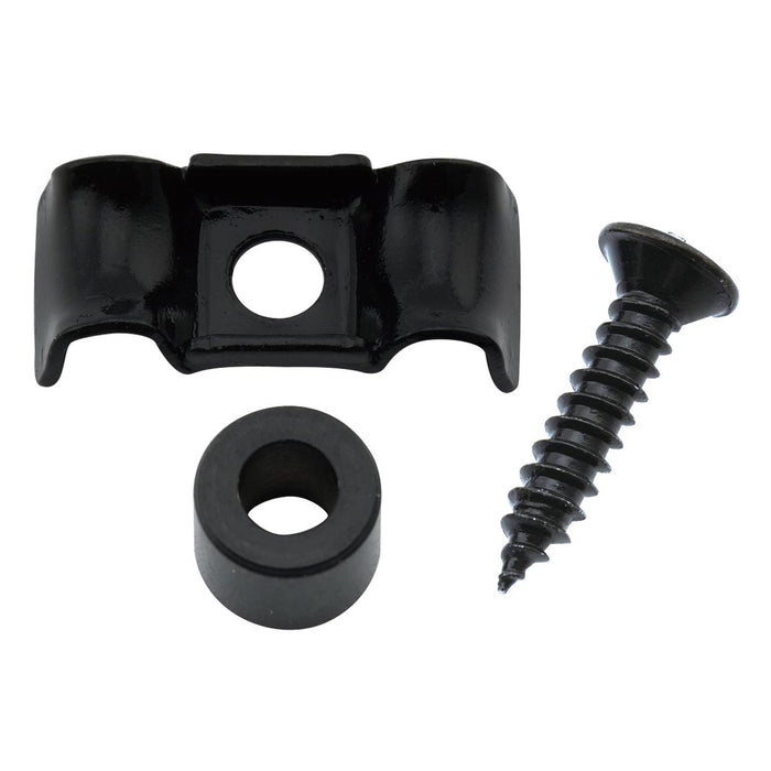 musiclily pro 16mm vintage butterfly style steel string retainer guide tree for bass guitar mx2711 2p, black
