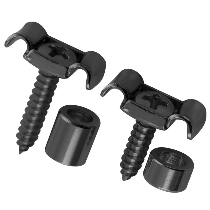 musiclily pro steel vintage butterfly style string retainer string trees string guides for electric guitar mx2713mx2714p, black