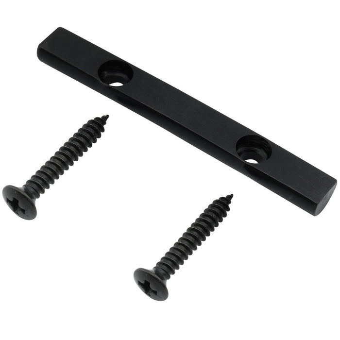 detail of musiclily pro 43mm brass string retainer bar guide tree for 4 string electric bass mx2717p