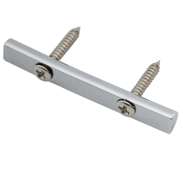 musiclily pro 43mm brass string retainer bar guide tree for 4 string electric bass mx2717p, chrome