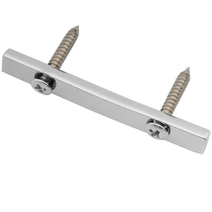 musiclily pro 45mm brass string retainer bar guide tree for 5 string electric bass mx2718p, chrome