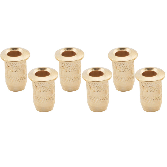 musiclily pro 4mm steel top mounting string ferrules for electric guitar mx2719 6p