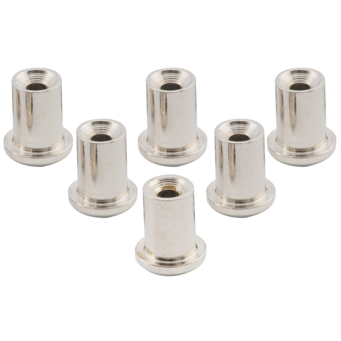Part of musiclily pro 5mm steel top mounting string ferrules for electric guitar mx2720 6p