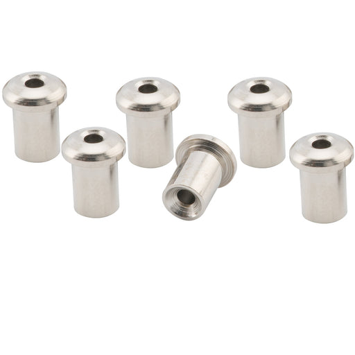 musiclily pro 5mm steel top mounting string ferrules for electric guitar mx2720 6p