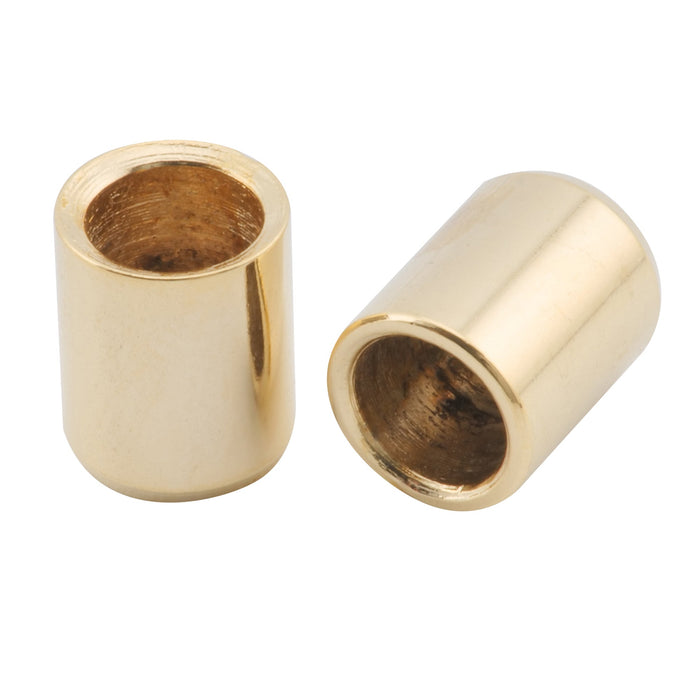 detail of musiclily pro 8mm steel flush style through body string mounting ferrules for tele style electric guitar mx2721 6p